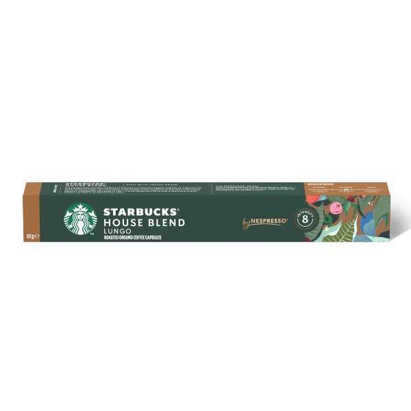 Cápsulas de Café Starbucks Nespresso Lungo Houseblend 57g CX C/10 UN