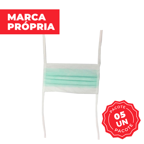 Máscara Descartável Gimba Tripla ERC Cirúrgica PCT C/5 UN