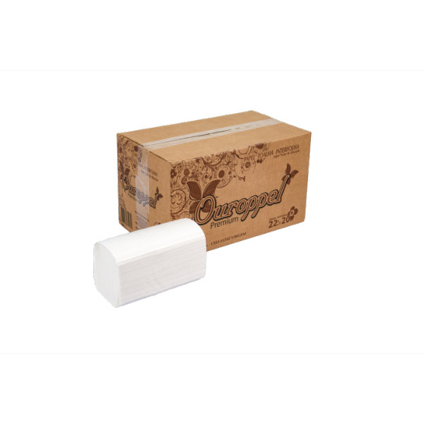 Papel Toalha Interfolha Ouroppel 22,5x20cm C/2000 FL