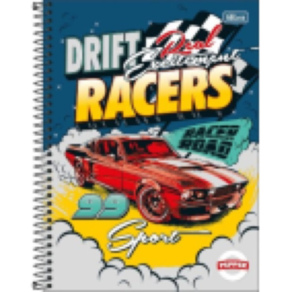 Caderno Universitário Tilibra 1 Matéria Capa Dura 200x275mm Pepper Mas