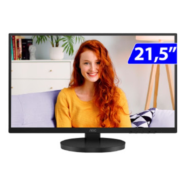 Monitor Gamer AOC 21,5'' Full HD Ajustavel 22B3HMF Preto 1 UN