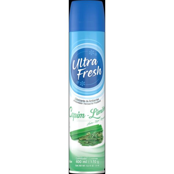 Odorizador de Ambientes Ultra Fresh Spray Capim Limão 400ml 1 UN