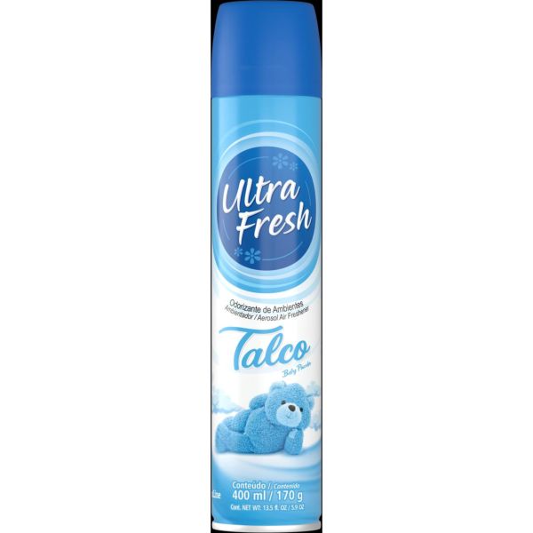 Odorizador de Ambientes Ultra Fresh Spray Talco 400ml 1 UN
