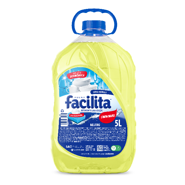Detergente Audax Lava Louça Neutro Facilita 5L 1 UN