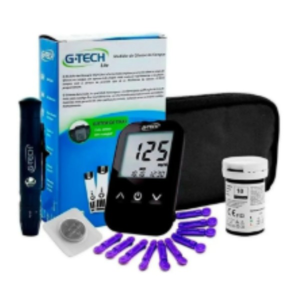 Medidor de Glicose Constamed Free Lite Completo G-Tech 1 UN