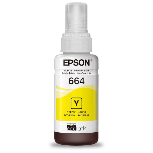 Refil de Tinta Epson 70ml T664420-AL Amarelo CX 1 UN