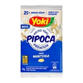 Pipoca de Microondas Yoki Sabor Manteiga 50g 1 UN