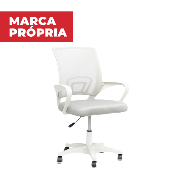 Cadeira para Escritório Gimba com Regulagem de Altura Tela Cinza 1 UN