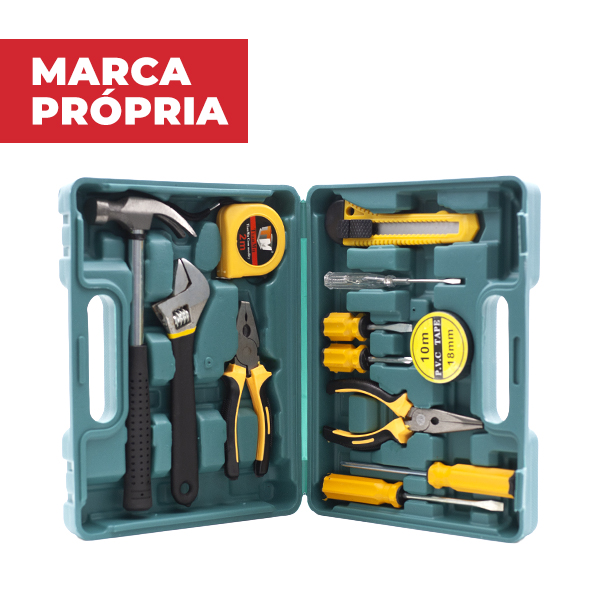 Maleta de Ferramentas Gimba C/12 Peças 1 UN