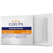 Compressa de Gaze Europa 13 Fios Estéril CX C/10 UN