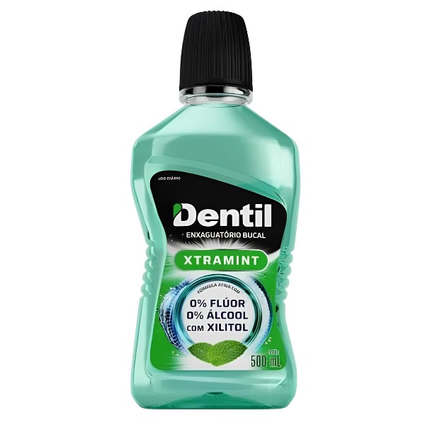 Enxaguante Bucal Dentil Xtramint S/ Flúor 500ml 1 UN