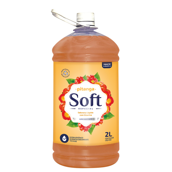 Sabonete Líquido Edumax Soft Especial Perolado Pitanga 2L 1 UN