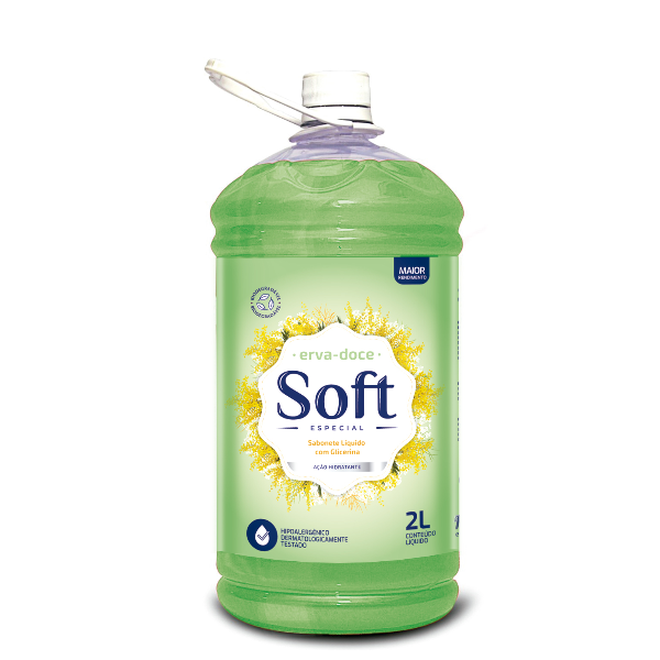 Sabonete Líquido Edumax Soft Especial Perolado Erva Doce 2L 1 UN