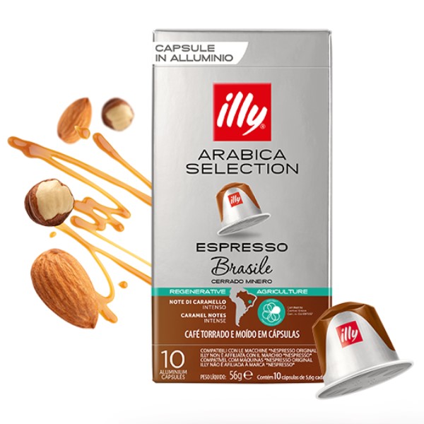 Cápsula de Café Illy Brasile Cerrado Mineiro Espresso 56g CX C/10 UN
