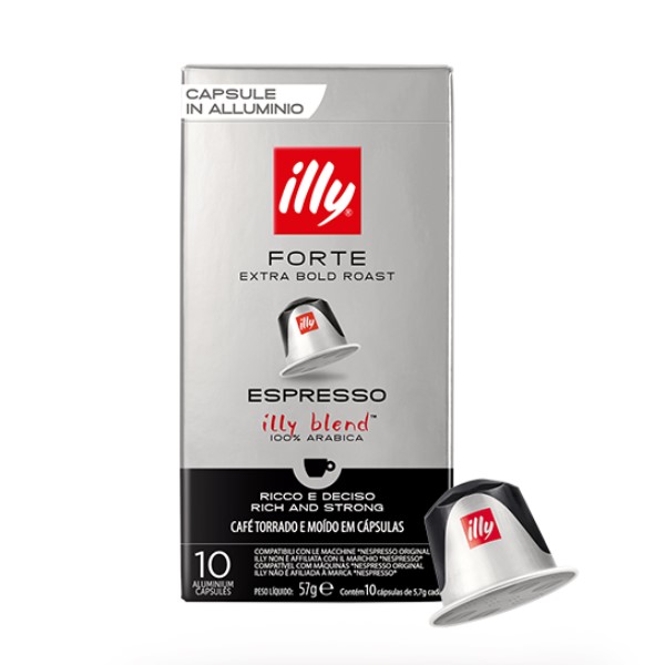 Cápsula de Café Illy Espresso Forte 57g CX C/10 UN