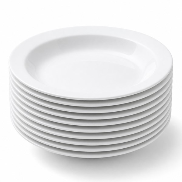 Jogo de Prato Nadir Gourmet 22,5cm Fundo 12 UN