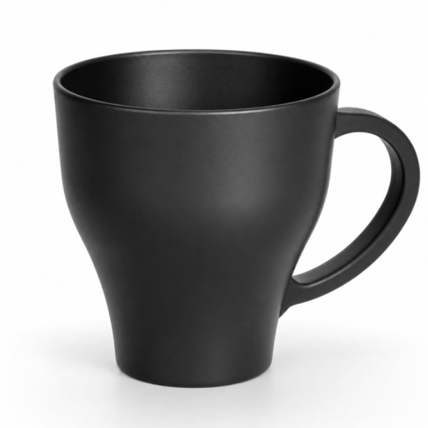 Caneca de Plastico Coza 10002/0008 400ml Preta 1 UN