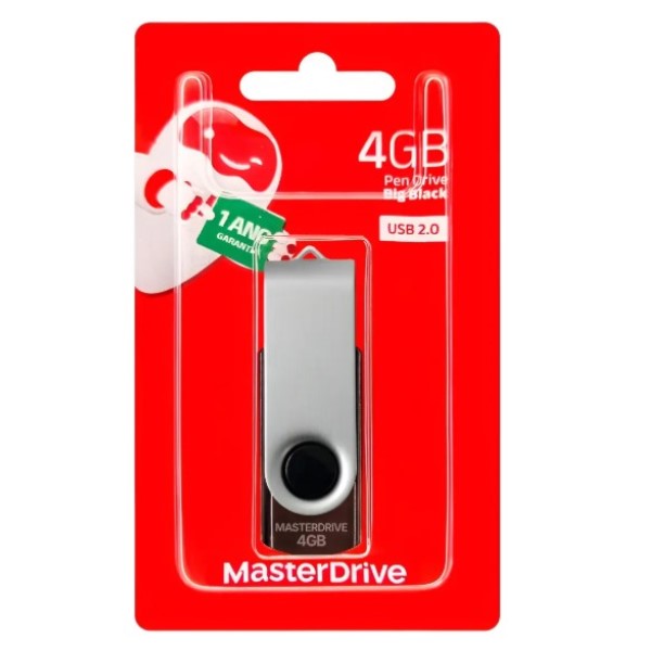 Pen Drive Masterdrive BigBlack 4GB 1 UN