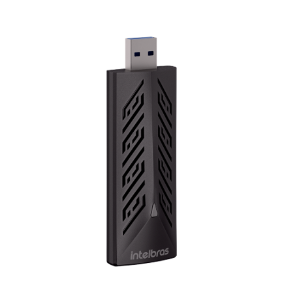 Adaptador Intelbras USB Wi-fi Action A1800X Preto 1 UN