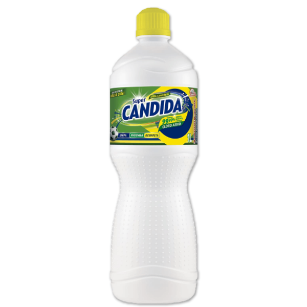 Água Sanitária Super Cândida Cloro Ativo 2,0 a 2,5% 1L 1 UN
