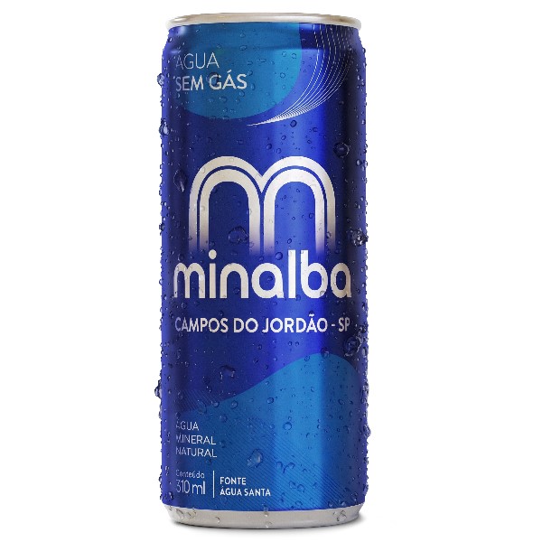 Água Mineral Minalba em Lata Sem Gás 310ml 1 UN
