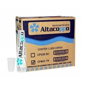 Copo Plástico Altacoppo 400ml Transparente CX com 1000 UN