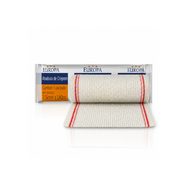 Atadura de Crepom Europa 10cm x 1,8m 1 UN