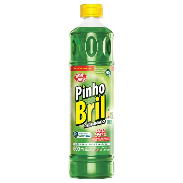 Desinfetante Multiuso Pinho Bril 500ml Limão 1 UN