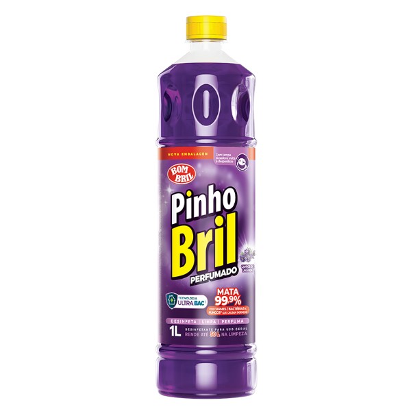 Desinfetante Pinho Bril Multiuso Campos de Lavanda 1L 1 UN