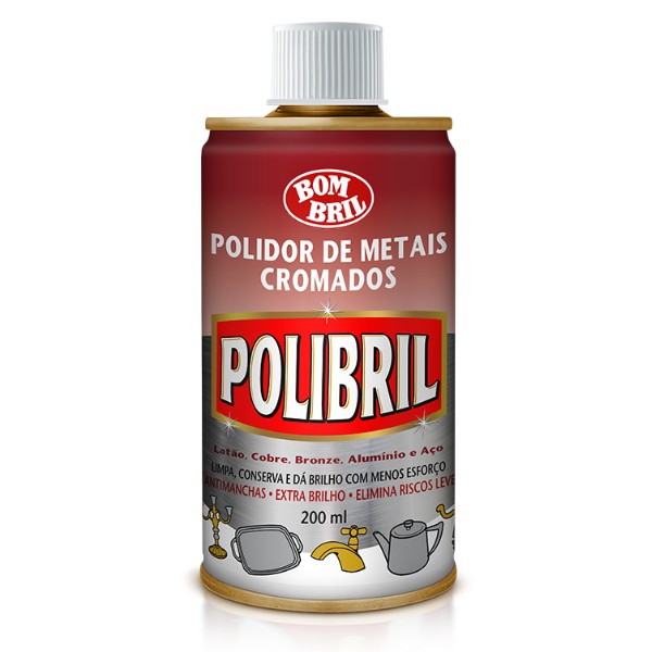 Polidor de Metais Cromado Polibril 200ml 1 UN