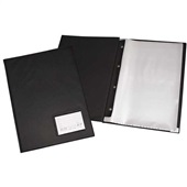 Pasta Catálogo Ofício com 100 Envelopes Visor 245x335mm Preto 1 UN Fin