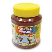 Tinta Guache Marrom 250ml 1 UN Acrilex