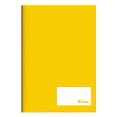 Caderno Brochura Class Capa Dura 1/4 140x200mm 96 FL Amarelo 1 UN Foroni