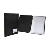 Pasta Catálogo Ofício com 10 Envelopes Visor 245x335mm Preto 1 UN Fino 123 ACP