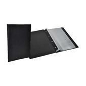 Pasta Catálogo Ofício com 10 Envelopes Visor 245x335mm Preto 1 UN Fino 121 ACP