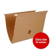 Pasta Suspensa com Haste de Metal 360x240mm Kraft 0004.X 50 UN Dello