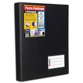 Pasta Catálogo A4 com 25 Envelopes Visor 265x320mm Preto 1 UN Chies