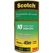 Fita Empacotamento Marrom 45mmx45m 4 UN Scotch