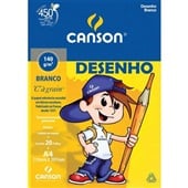 Bloco de Desenho A4 Branco 20 Folhas 1 UN Canson