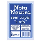 Bloco Nota Neutra Sem Cópia 1 Via 50 Folhas Tamoio