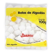 Algodão em Bolas 100g 1 UN Sussex