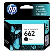 Cartucho HP 662 2ml Preto Original CZ103AB 1 UN