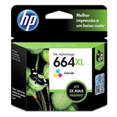 Cartucho HP 664XL 8,5ml Tricolor Original F6V30AB