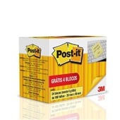 Bloco de Notas Adesivo 38x50mm Pague 20 Leve 24 Blocos Amarelo 100 FL cada Post-it