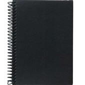 Caderno Universitário Capa Dura 100 FL Preto 1 UN Atual