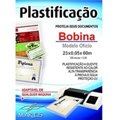 Bobina para Plastificação 0,05mm Ofício 23cm x 60m 1 UN Mares