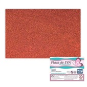 Folha de EVA com Glitter Vermelho 60x40cm 1 UN Seller