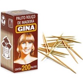 Palito de Dente CX 200 UN Gina