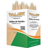 Palito de Dente Bambu CX 1000 UN Talge