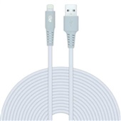 Cabo USB e Lightning 3m Branco e Cinza 1 UN i2GO